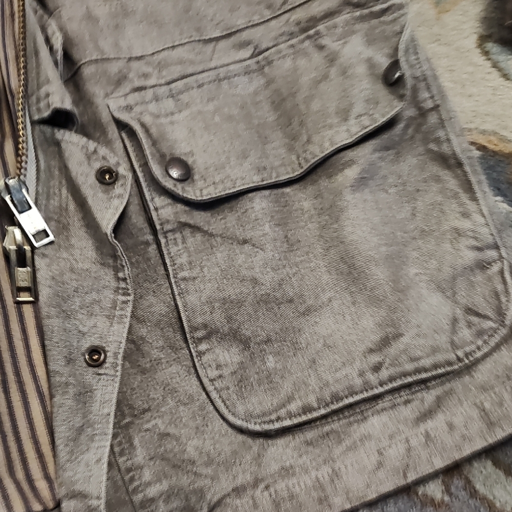 Men's Military Field Jacket in Olive - Picture 7 of 13